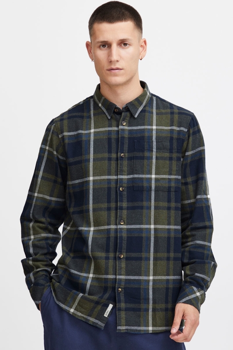 Solid Craig Shirt Thyme Melange