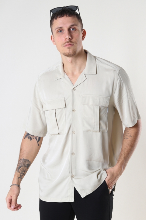 ONLY & SONS ONSSCOTTIE LIFE SS UTILITY RELAXED SHIRT Pelican