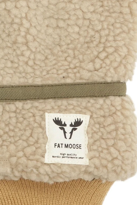 Fat Moose Villy Teddy Gloves Off White