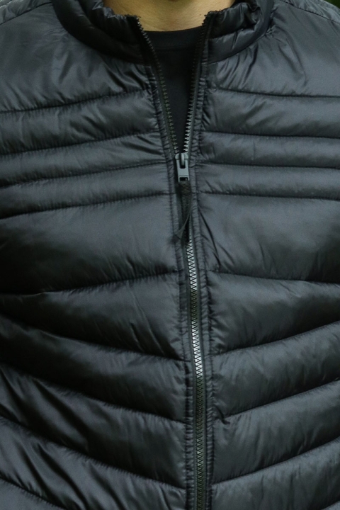 Jack & Jones HERO PUFFER COLLAR NOOS Black