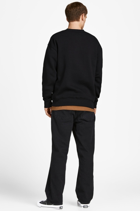 Jack & Jones COPENHAGEN BIG  SWEAT CREW NECK Black