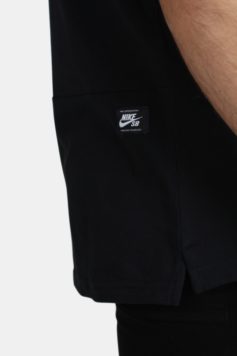 Nike SB Dri Polo Pique Tipped Black/White