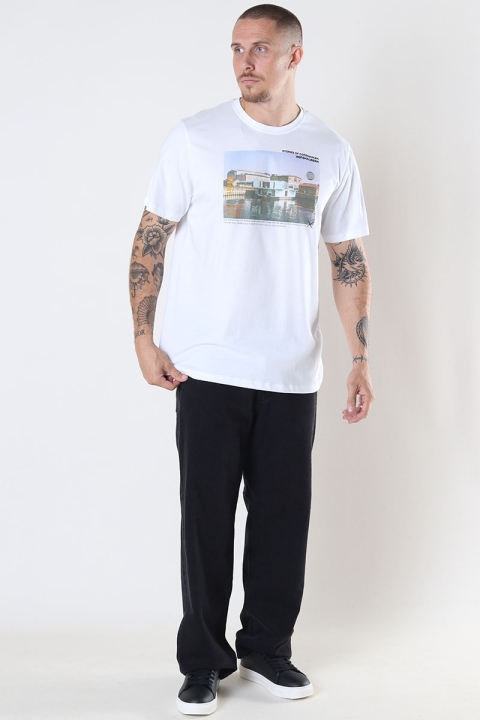 Clean Cut Copenhagen Refshaløen Brushed Cotton Tee White
