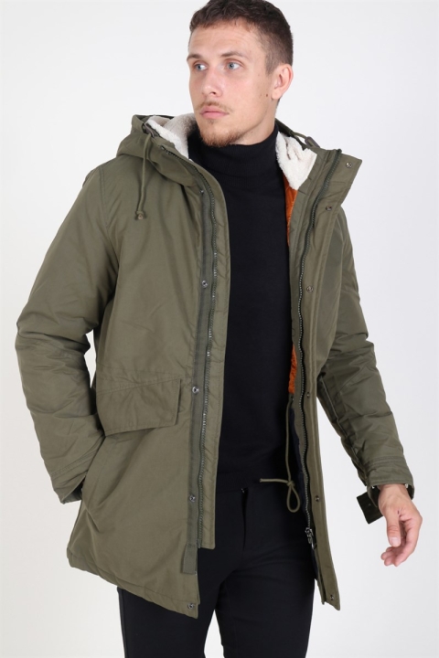 Jack & Jones Wetford Parka Jas Olive Night