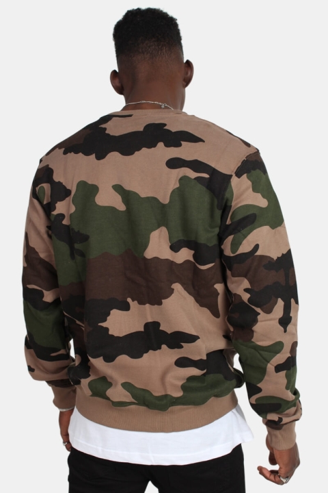 Defend Paris Crew Sweat Camo Tan