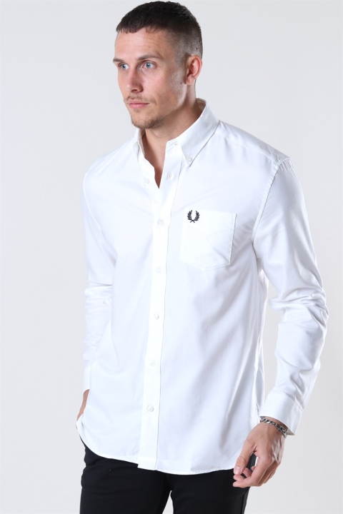 Fred Perry Oxford Overhemd White