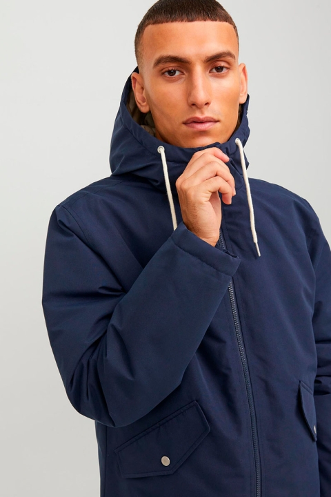 Jack & Jones Loop Parka Jacket Navy Blazer