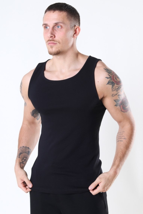 Only & Sons Nate Reg Tank Top 2-Pack Black/White