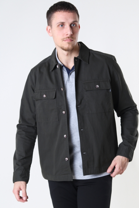 ONLY & SONS SILVIO LIFE LS TWILL OVERSHIRT Peat