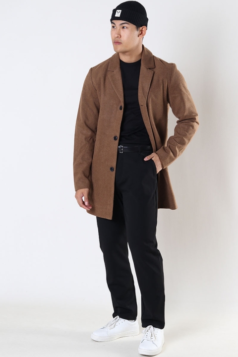 Jack & Jones Zac Wool Coat Khaki