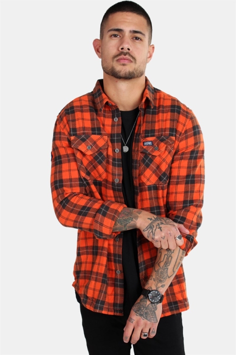 Superdry Rookie Ridge Overhemd Broken Twill Orange