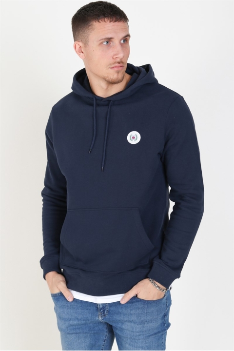 Woodbird Our Shaxy Patch Hoodie Navy