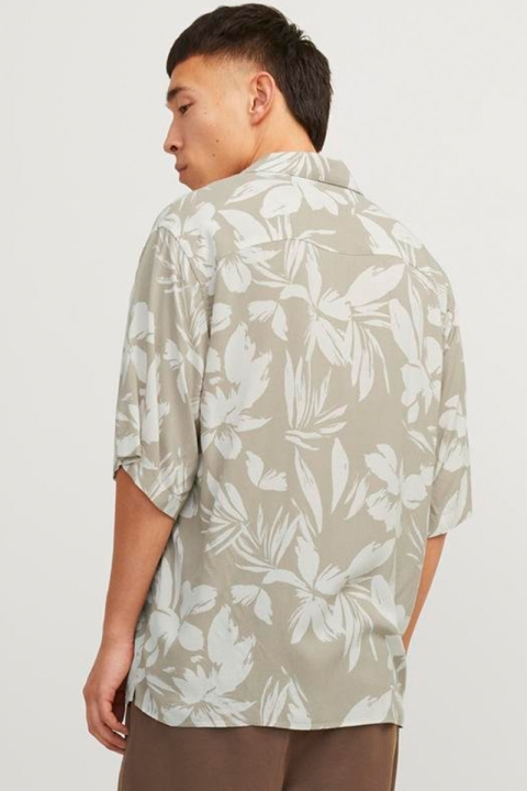 Jack & Jones Jeff AOP Resort Shirt SS Crockery