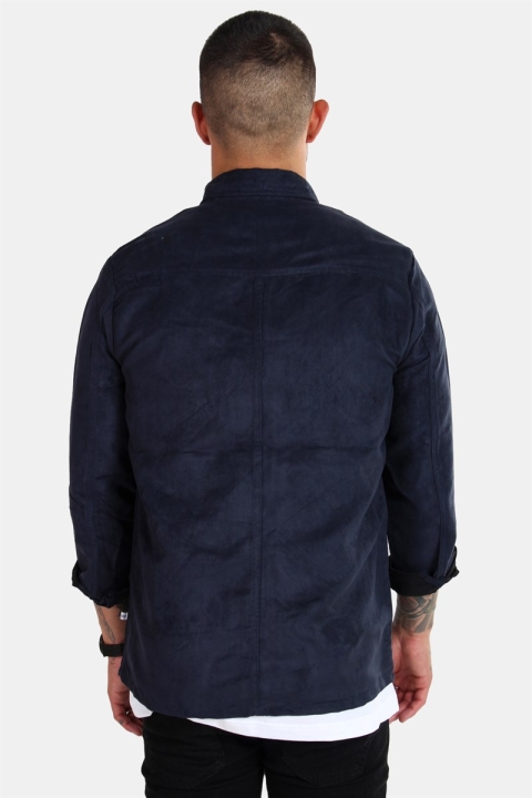 Kronstadt Johan Zip Suede Overhemd Navy