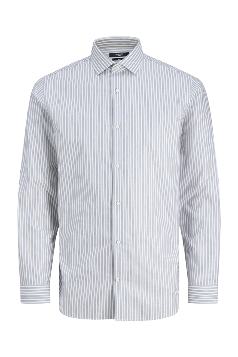 Jack & Jones Parker Wrinkle Resistant Shirt LS Bright White Stripe