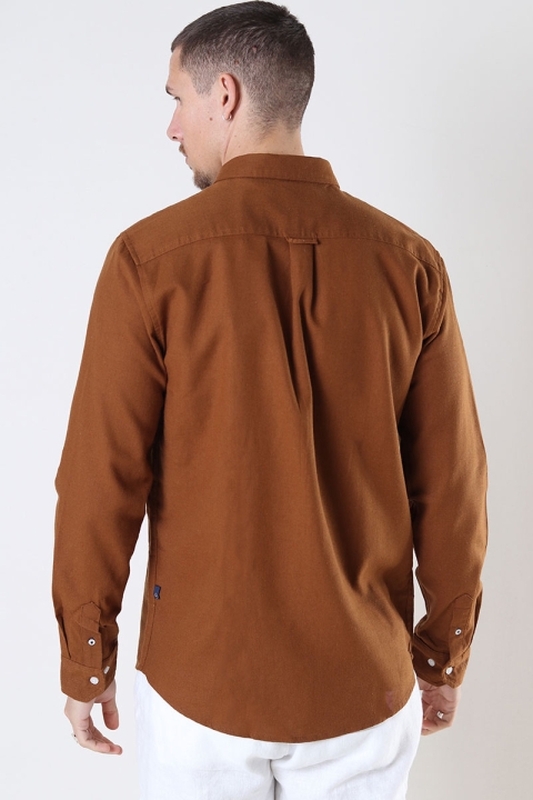 Kronstadt Johan Linen shirt Tobacco