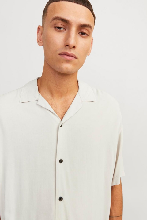 Jack & Jones Jeff Solid Resort Shirt SS Moonbeam