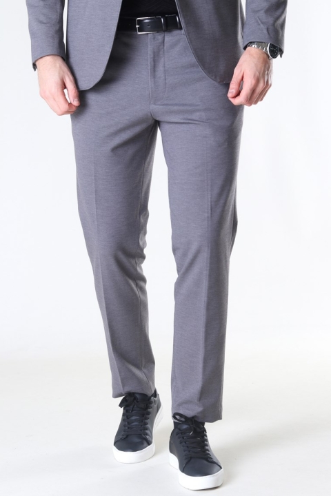 Selected Slim Jim Flex Broek Light Grey Melange