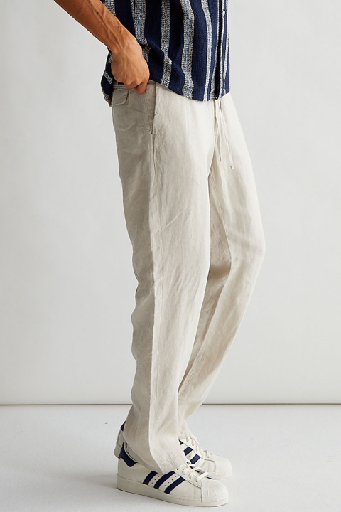 Woodbird Eik Linen Pant Sand