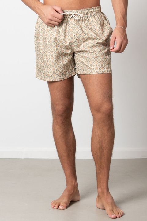 Clean Cut Copenhagen Swim Shorts Yellow Flower