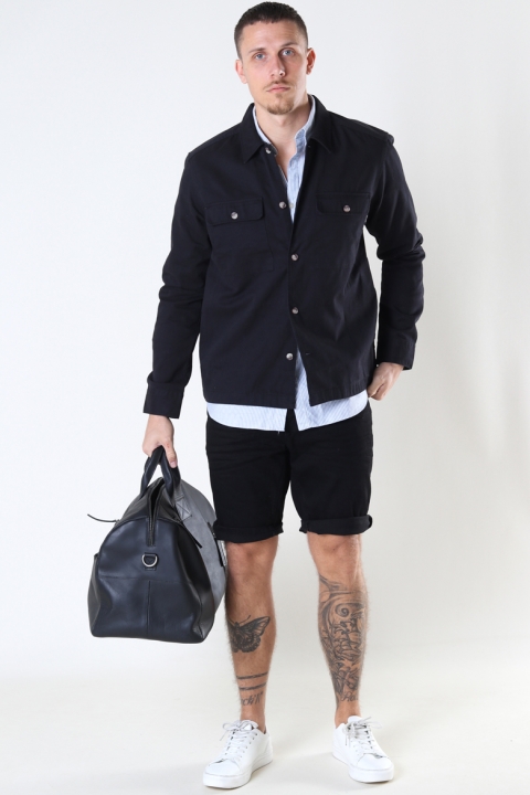 Clean Cut Copenhagen Chris Stretch Shorts 1001  Black Denim