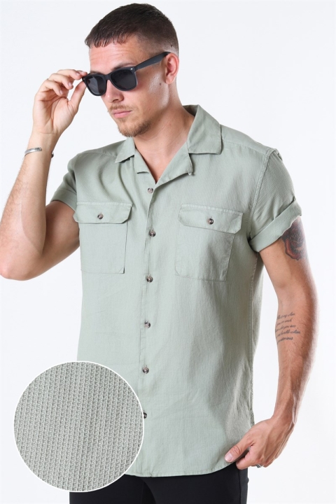 Only And Sons Andrew SS Reg Waffle Solid Shirt