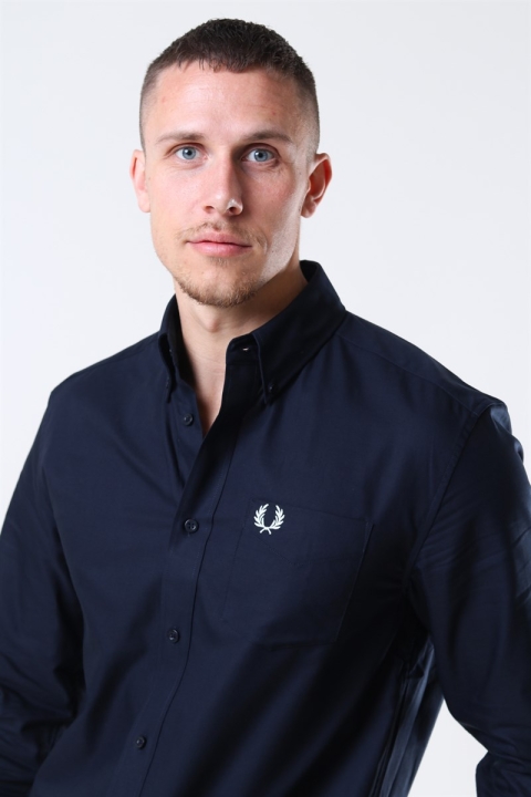 Fred Perry Oxford Overhemd Navy