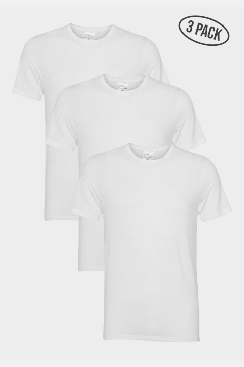 Clean Cut Copenhagen 3-Pack Tee - Bamboo White