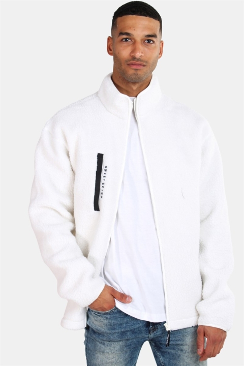 Sweet SKTBS Sherpa Zip Sweat Off White