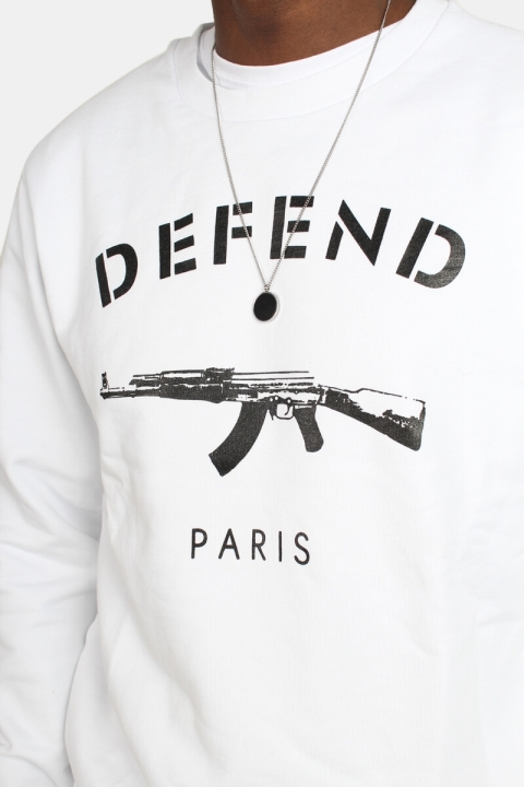 Defend Paris Paris Crew Sweat Crewneck White 