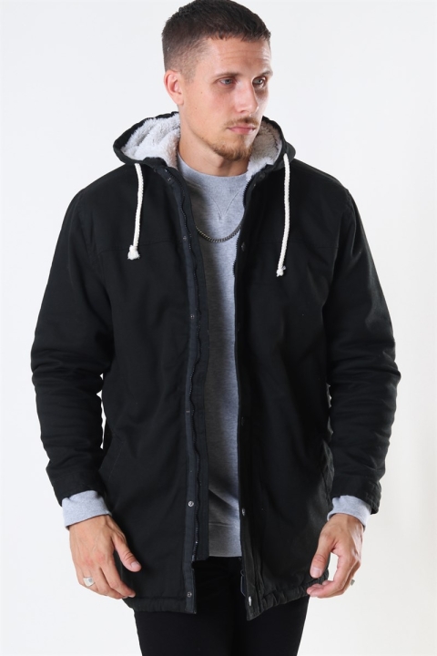 Denim Project Teddy Parka Jas Black