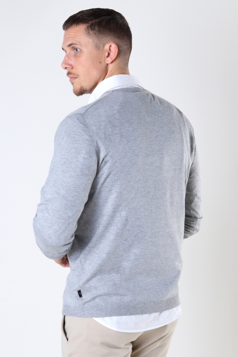 JEFF GREYSON CREW KNIT Light Grey