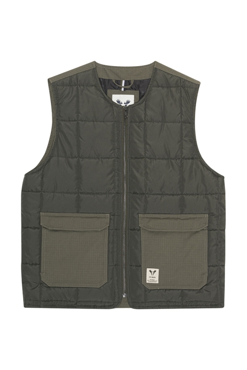 Fat Moose Aiden Liner Vest Beetle Green