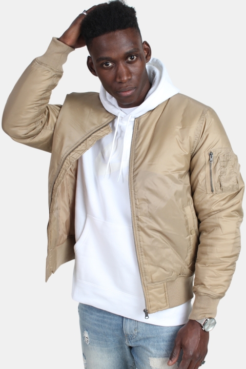 Urban Classics Bomber Jas Beige