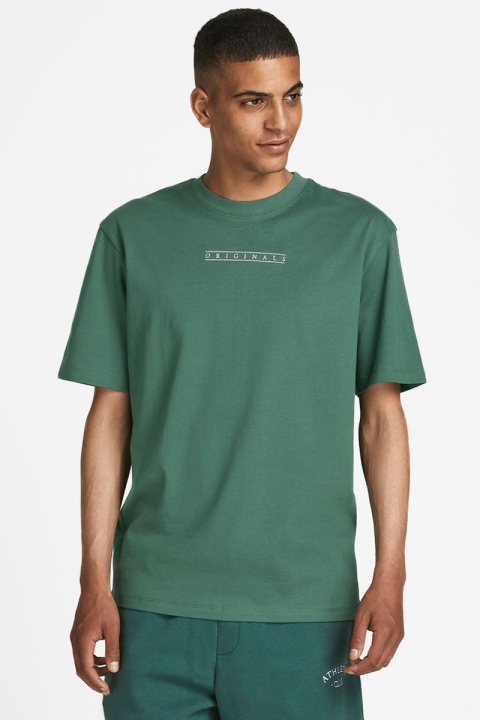 Jack & Jones JORTOBIAS TEE SS CREW NECK BACK KA Trekking Green