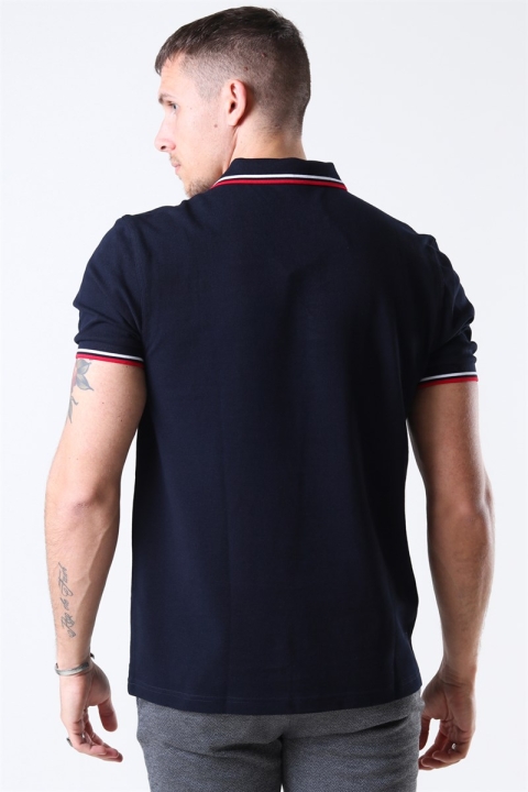 Fred Perry Twin Tipped Polo Navy/White