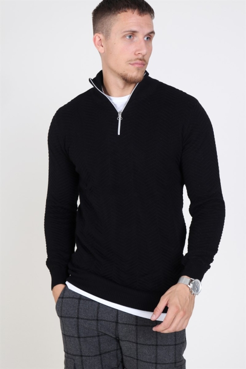 Kronstadt Carlo Half Zip Breien Black