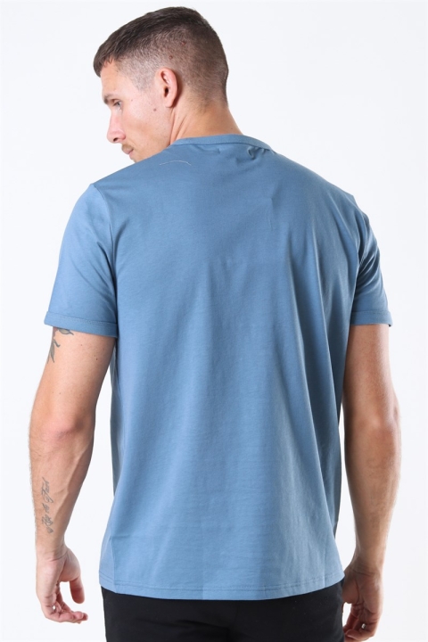 Fred Perry Ringer T-Shirt Blue Estate