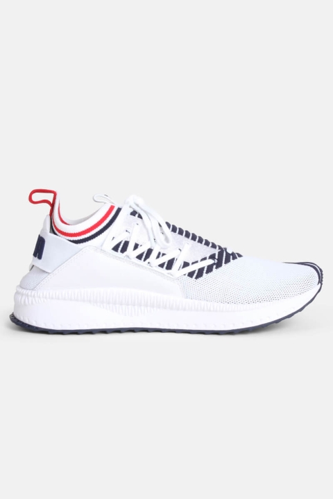 Puma Tsugi Jun Sport Stripes Sneakers White/Peacoat/Red