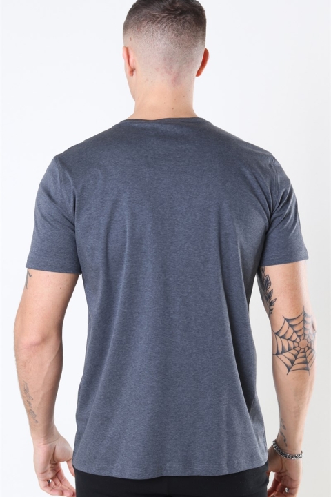 Mos Mosh Perry Basic T-shirt Dark Grey Melange