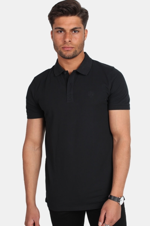Selected Haro SS Embroidery Polo Black
