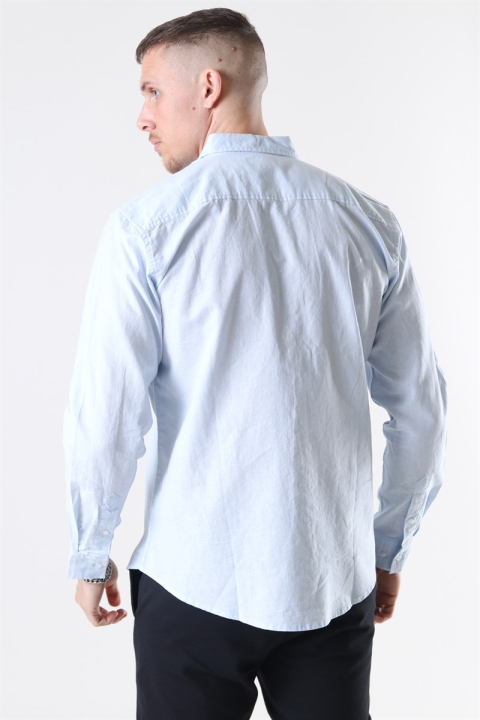 Clean Cut Copenhagen Cotton Linen Overhemd Sky Blue