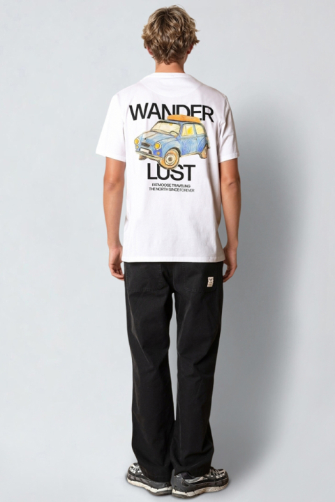 Fat Moose Wander T-Shirt White