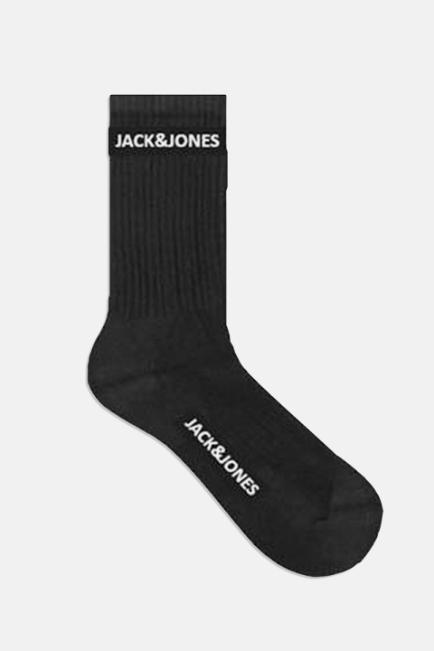 Jack & Jones JACBASIC LOGO TENNIS SOCK 5 PACK NOOS Black