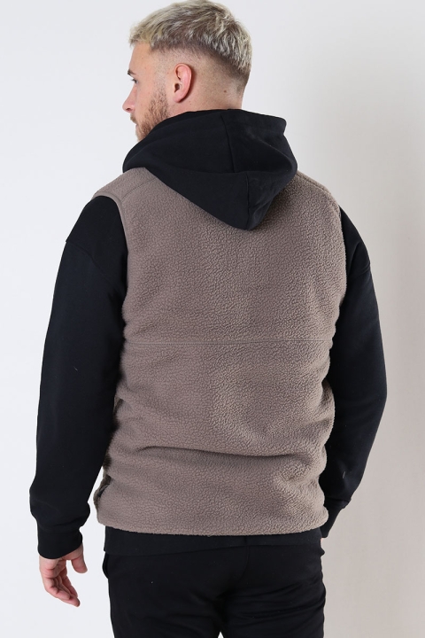 Jack & Jones JPRBLUBAKER FLEECE VEST Walnut