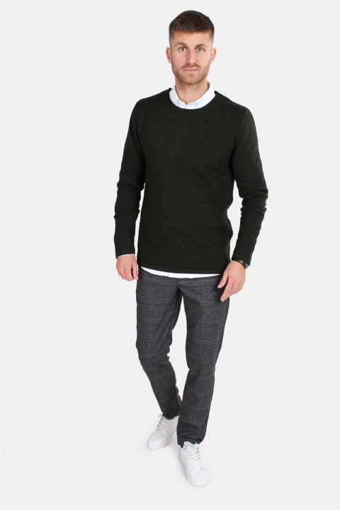 Clean Cut Aberdeen Crew Neck Breien Dark Green Melange