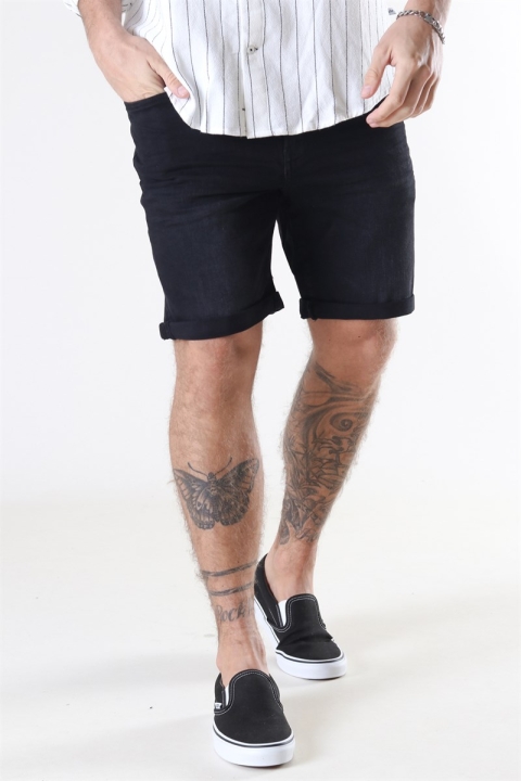 Solid LT Ryder Shorts Black Denim