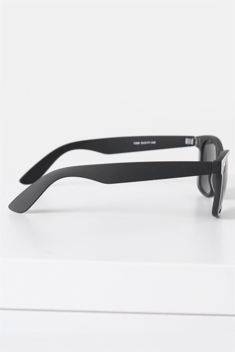 Fashion 1398 Wayfarer Zonnebril Black Rubber Grey Lens