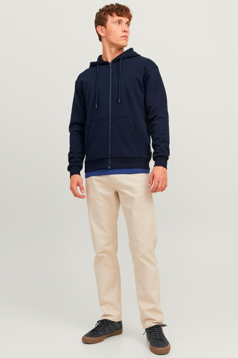 Jack & Jones Bradley Sweat Zip Hood Navy Blazer