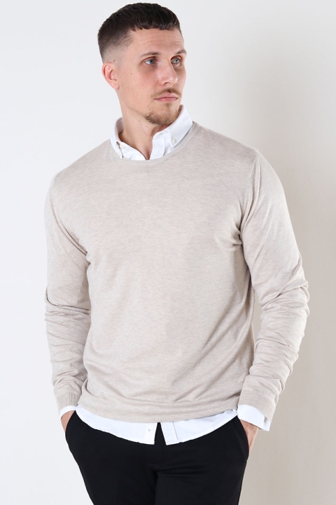 JEFF GREYSON CREW KNIT Beige